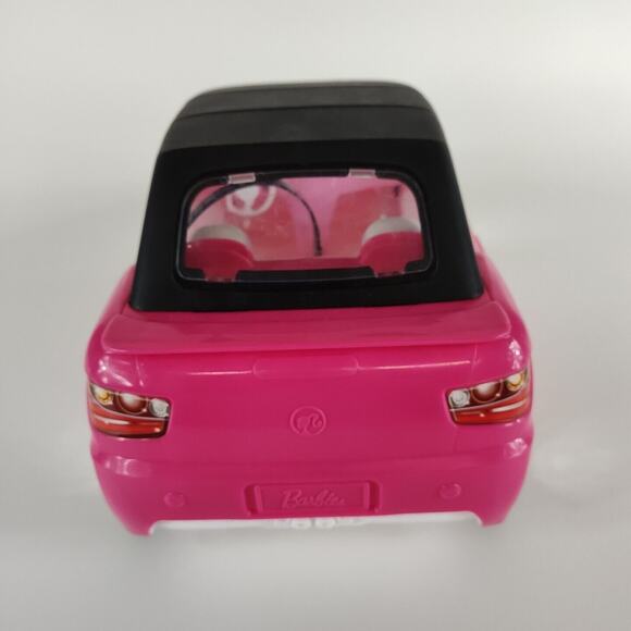 2014 Mattel Pink‎ Barbie Convertible with Black Seat Belts White Seats Removable - Picture 3 of 6